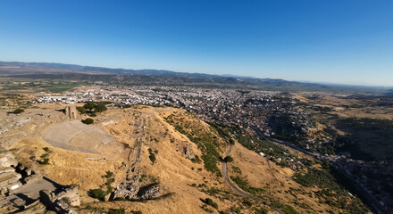 Historical antique works of Bergama, acropolis, kizilavlu, asclepion,