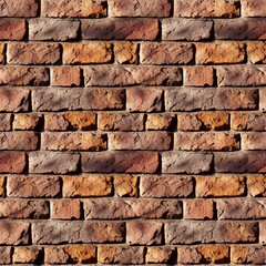 Naklejka premium Rustic brick wall texture background, seamless texture