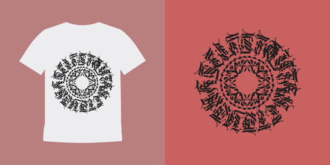 vector illustration of an abstract t-shirt design, suitable for your business t-shirt design