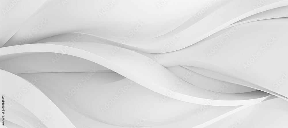 Aufkleber elegant white wave business backdrop with delicate and intricate abstract style for professional use