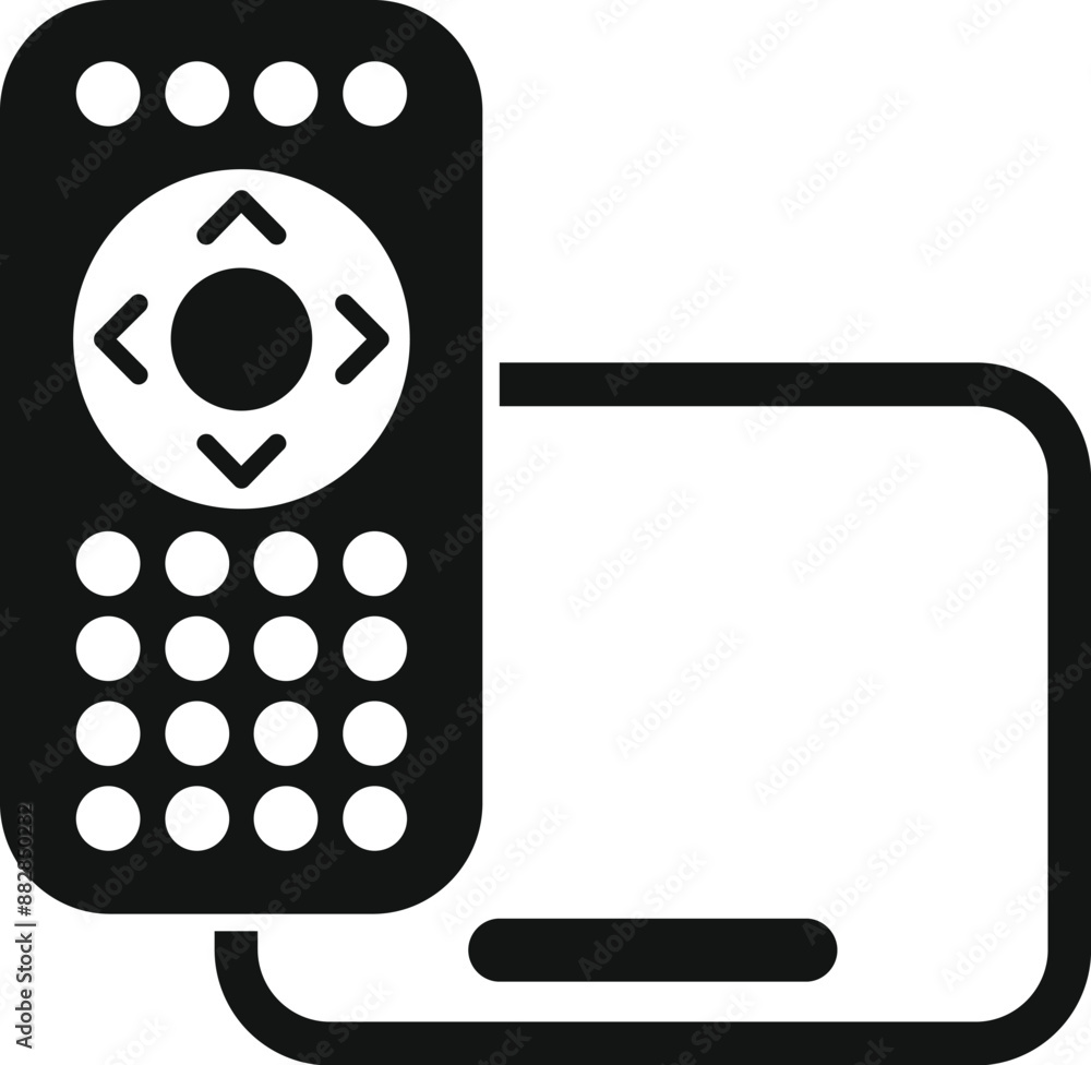 Poster wireless remote control is connecting to a device, allowing for control from a distance