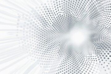A digital landscape with a swirling pattern of grey dots on a white background, creating a mesmerizing visual journey.