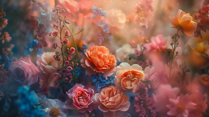 flowers with bokeh background