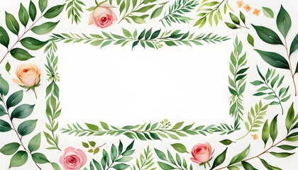 Fototapeta premium frame with flowers