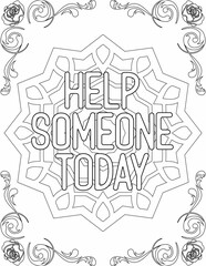 Printable mandala coloring page for kids and adults with motivational quote for self love and self care. it helps to succeed and struggle against life to enjoy the tough journey
