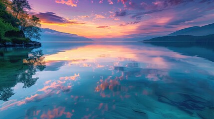 Fototapeta premium Free good morning scene wallpaper background photo