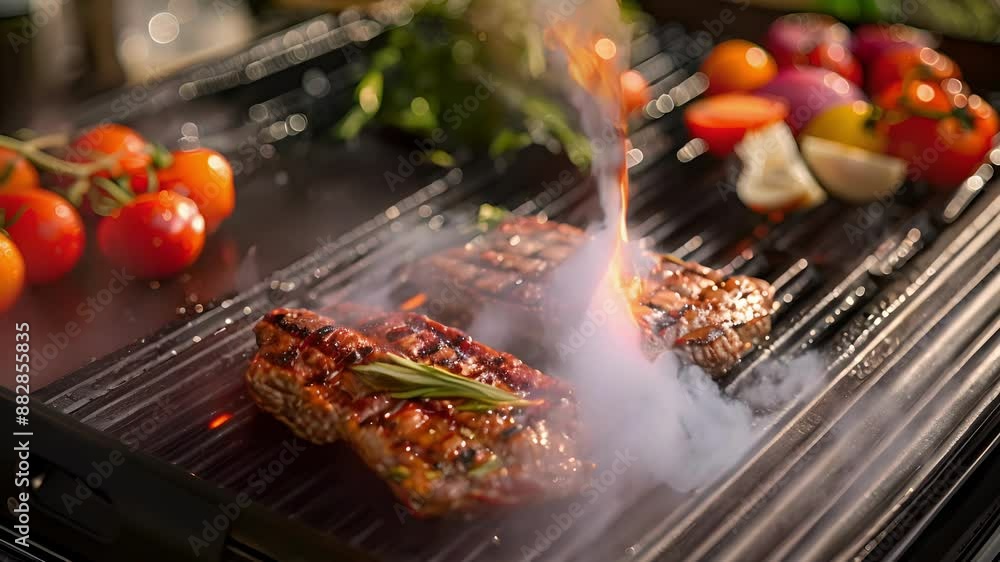 Poster the textured surface of the grill plates is designed to prevent food from sticking making for easy c