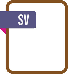 SV File rectengular icon