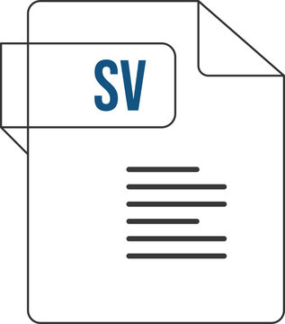recommend clip art: SV ip icon black outline