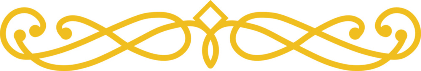 Islamic Floral Dividers Element with Abstract Design. Vector Illustration.