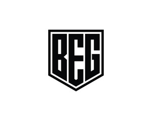 BEG Logo design vector template. BEG Logo design.