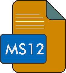 MS12 File extension icon fill and outline