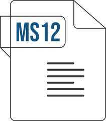 MS12 ip icon black outline