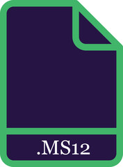 MS12 Black & bold outline around fill icon