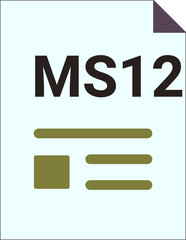 MS12 with Deep and minimal colors and folded icon