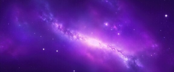 Obraz premium Galaxy Background with Gray and Purple Nebula