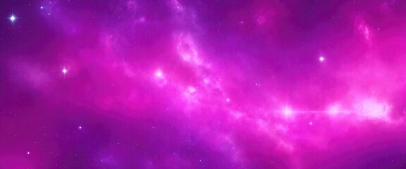 Obraz premium Galaxy Background with Pink and Purple Nebula