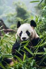 Wolong Nature Reserve, Sichuan, China, home to the majestic giant pandas,