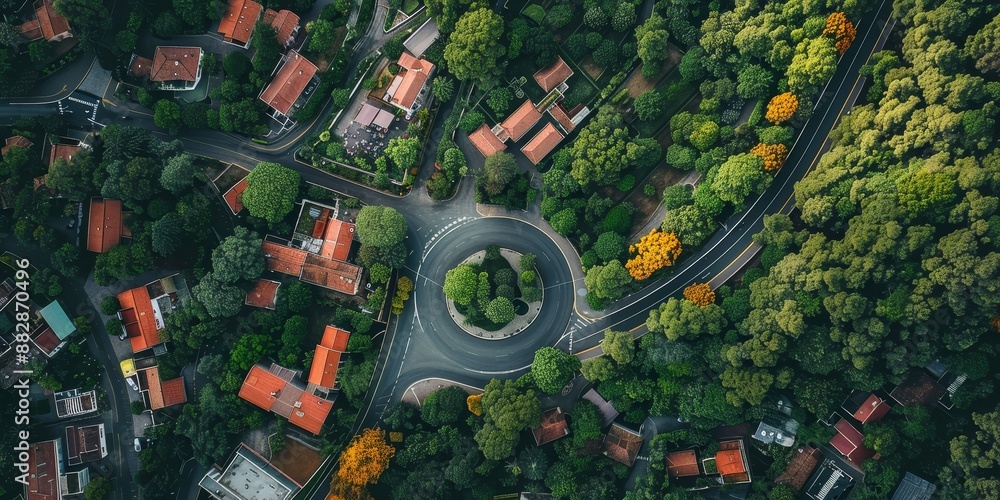 Canvas Prints Aerial view from drone