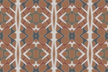 Ethnic motif baroque flower damask pattern. Damask pattern. Ikat geometric folklore ornament. Tribal ethnic vector texture. Seamless striped