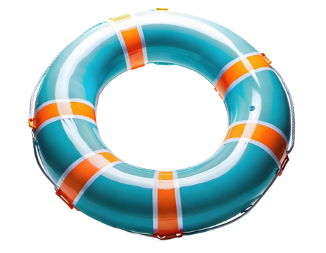 Colorful swim ring (transparent background) PNG with alpha channel. summer and swimming themes. カラフルな浮き輪 (背景透過)アルファチャンネル付PNG 夏と水泳のテーマ