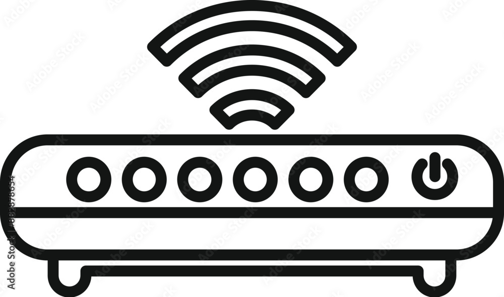 Poster router providing a strong wifi signal connection for multiple users