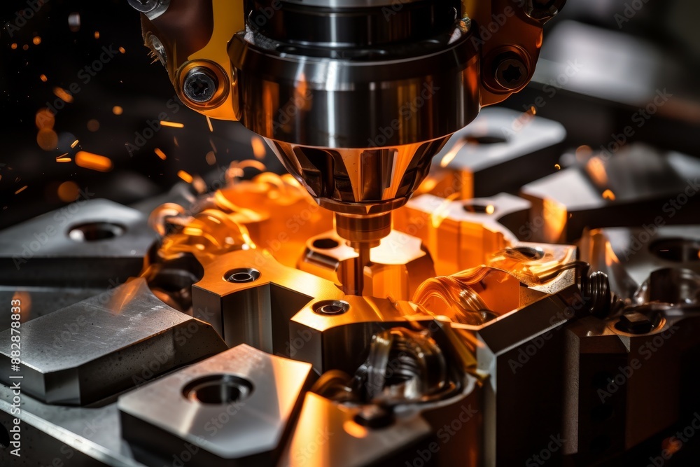 Poster precision manufacturing in medical technology cnc machine crafting component for imaging system