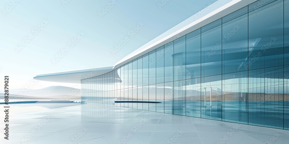 Canvas Prints glass minmalistic architectural forms