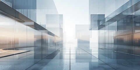 glass minmalistic architectural forms