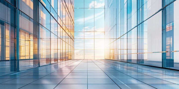 glass minmalistic architectural forms