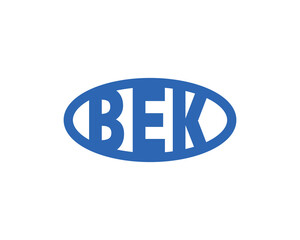 BEK logo design vector template. BEK logo design.