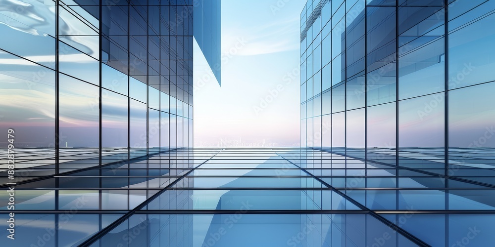 Canvas Prints glass minmalistic architectural forms