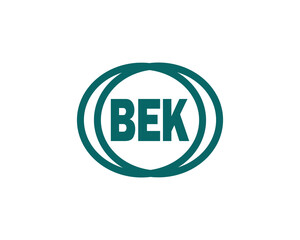 BEK logo design vector template. BEK logo design.