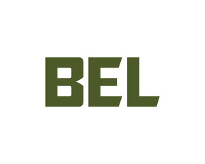 BEL logo design vector template. BEL logo design.