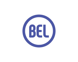 BEL logo design vector template. BEL logo design.