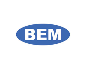 BEM logo design vector template. BEM logo design.