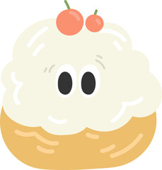 Cute cartoon bakery illustration