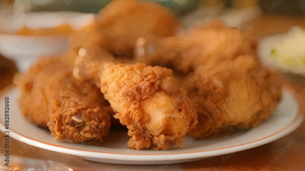 Poster a batch of golden and crispy fried chicken made possible without the fear of smoke and burned oil us