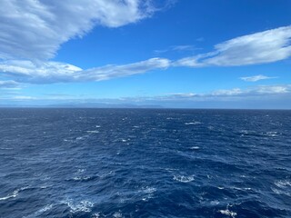 blue sky and ocean