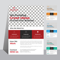 Modern corporate flyer design, creative poster, minimal flyer template, digital flyer, layout,set