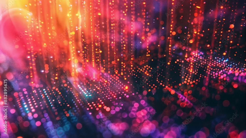 Poster abstract background of network failure, background of transmitted information in the digital world. 