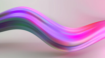 purple gradient 3d wavy curve shape, abstract graphic resources, fade blur, soft neon colors, on simple background