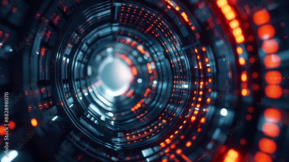 Poster modern technology background abstract futuristic design in 3d render
