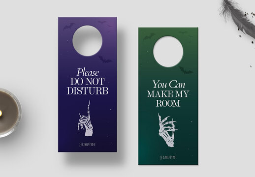 Halloween Door Hanger Template