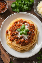 spaghetti with tomato sauce