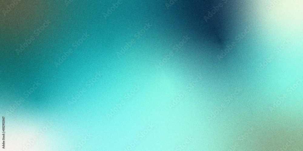 Aufkleber abstract blue and green gradient background - modern vector illustration for design projects. grainy