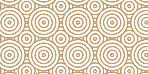 Minimal diamond vector overlapping Pattern geometric wave spiral and abstract circle wave line. brown and wood color seamless tile stripe geometric create retro line white pattern background.