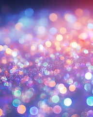 Bokeh purple lights. Holiday concept.