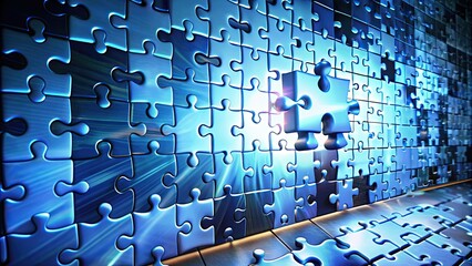 Collection of virtual puzzles and challenges to solve online , technology, virtual reality, digital, internet