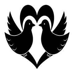 dove with heart